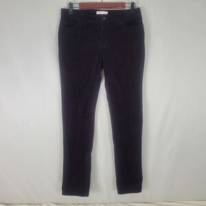 Cato Pants Womens 6 Deep Red Low Rise Corduroy Contemporary Skinny Leg W30xL29.5